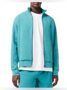 LACOSTE HIGH NECK BLEND Classic Fit ZIP JOGGER MEN'S SWEATSHIRT  Size XXL